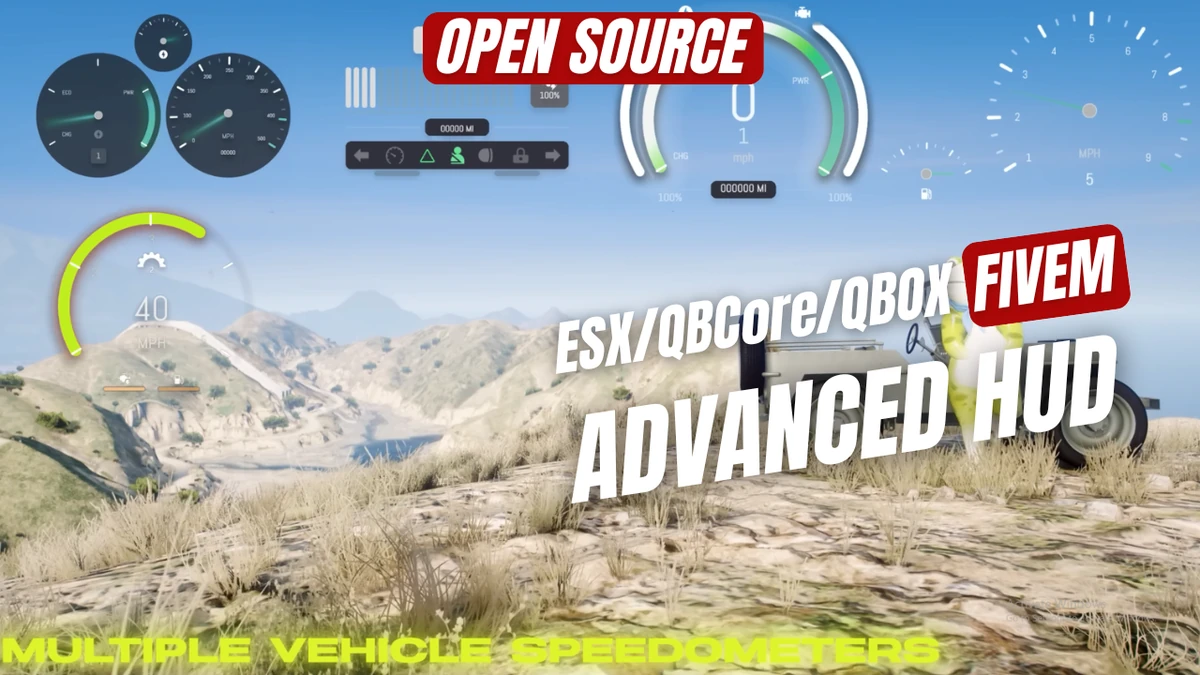 Advanced HUD FiveM | Open Source (ESX/QBCore/QBOX)